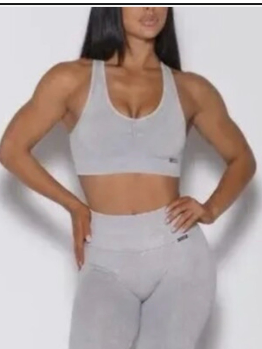 Bombshell Sportswear Mineral Seamless Bra - Lunar Gray